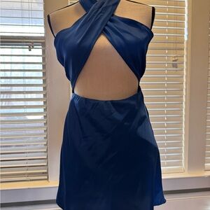 Elegant Blue Women's Dress